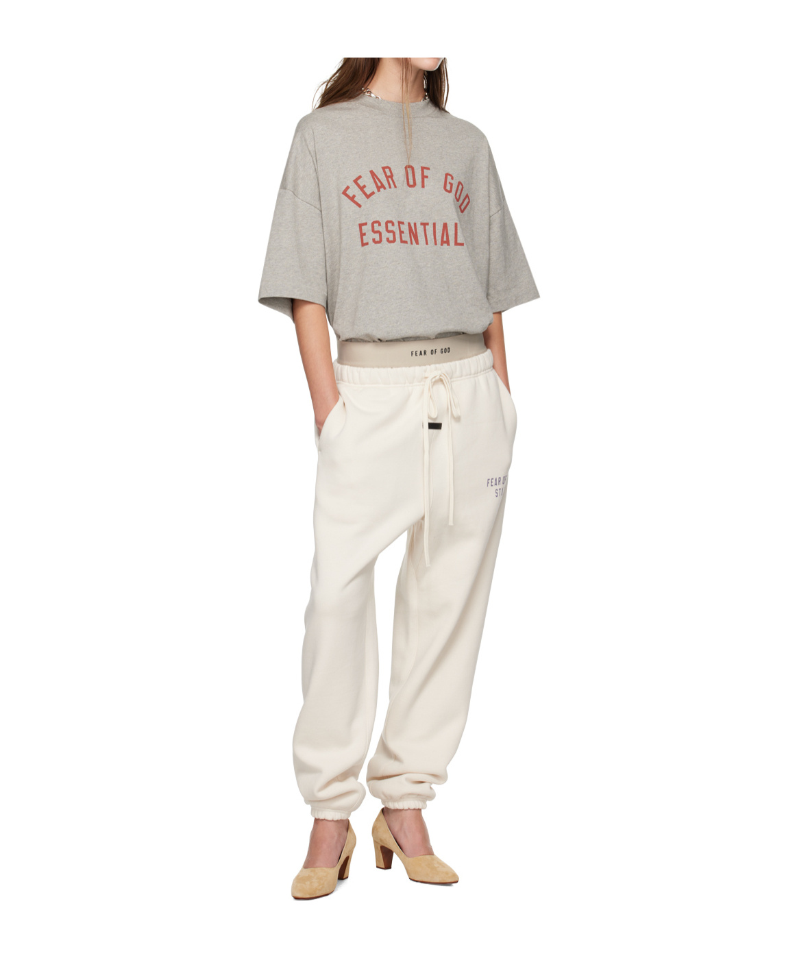 Essentials Essential Track Pants In Neutral