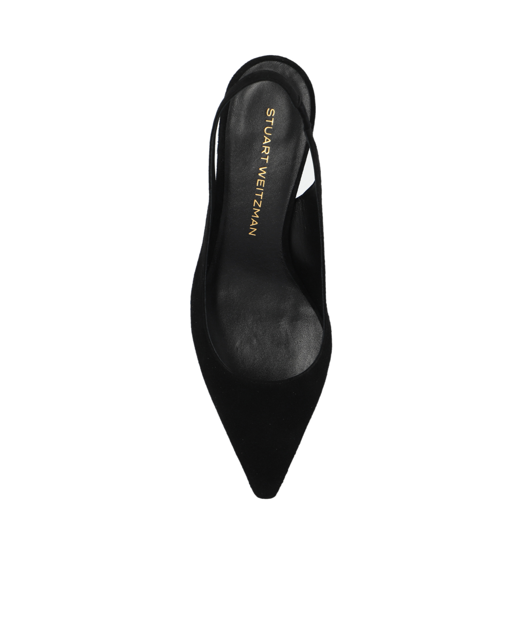 Stuart Weitzman Slingback Pointed-toe Pumps In Black