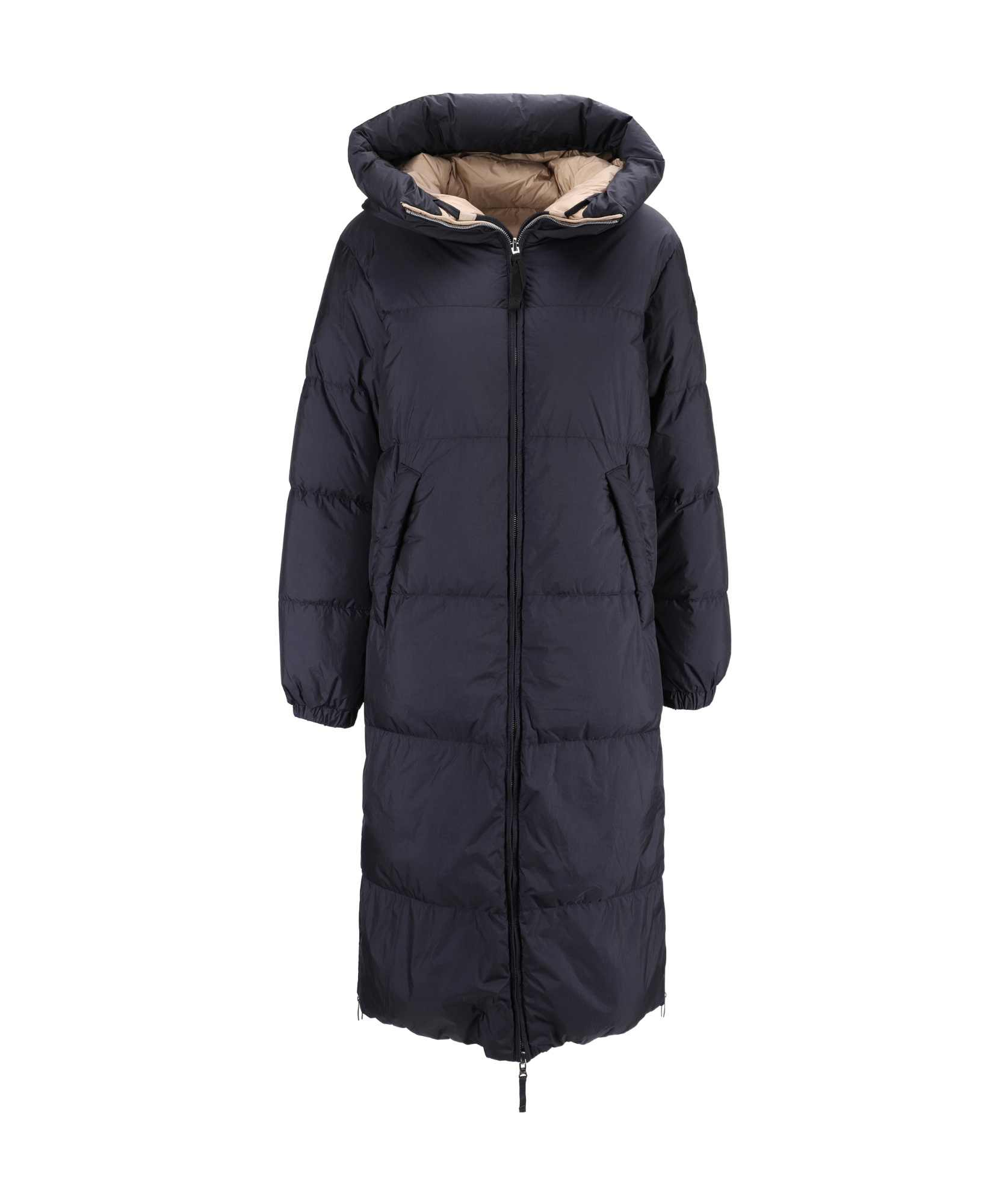 Shop Parajumpers Double-sided Hooded Cotton Suit In Black