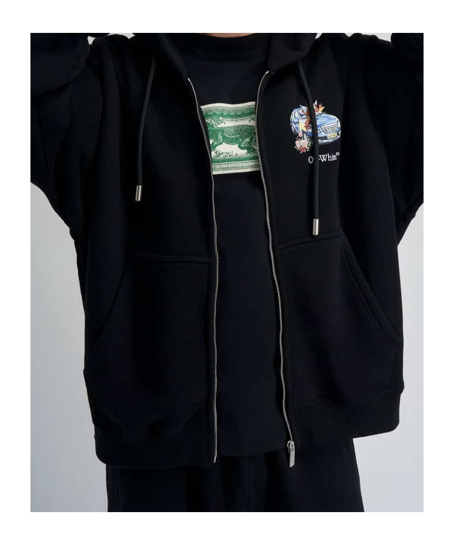 Off-white Hoodie In Black