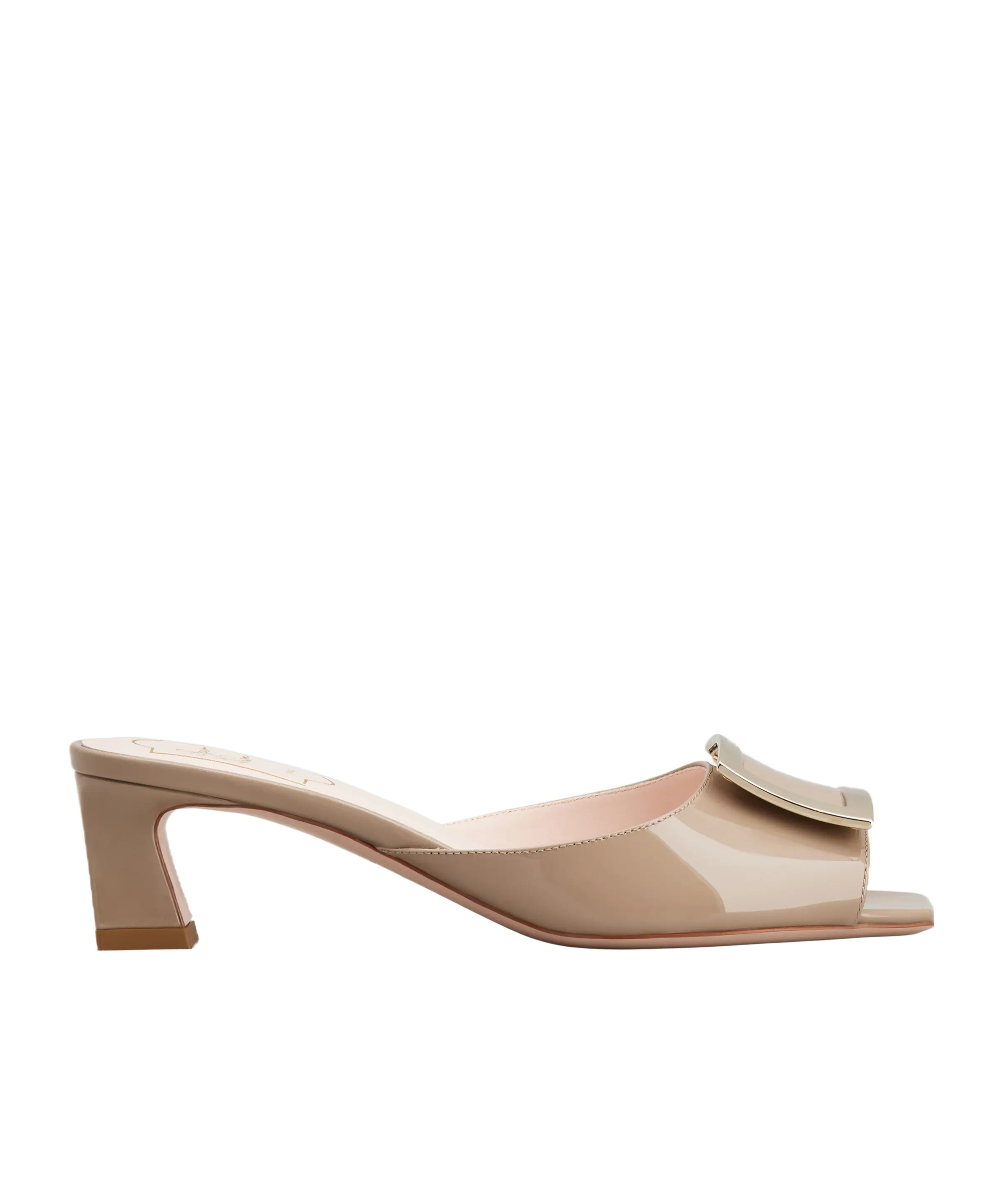 ROGER VIVIER TROMPETTE MULES IN PATENT LEATHER