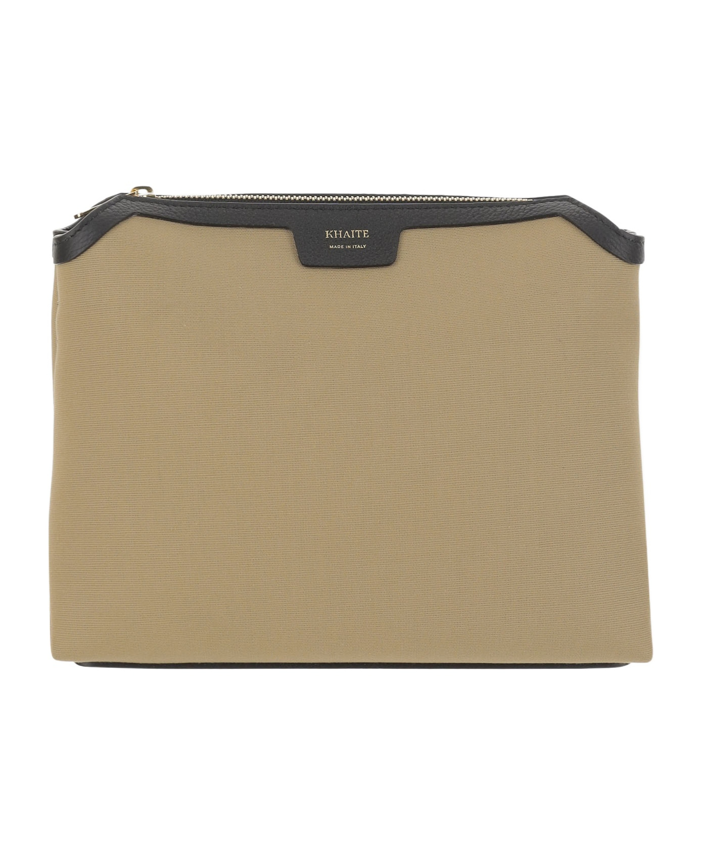 Khaite Lina Zipper Shoulder Bag In Nude