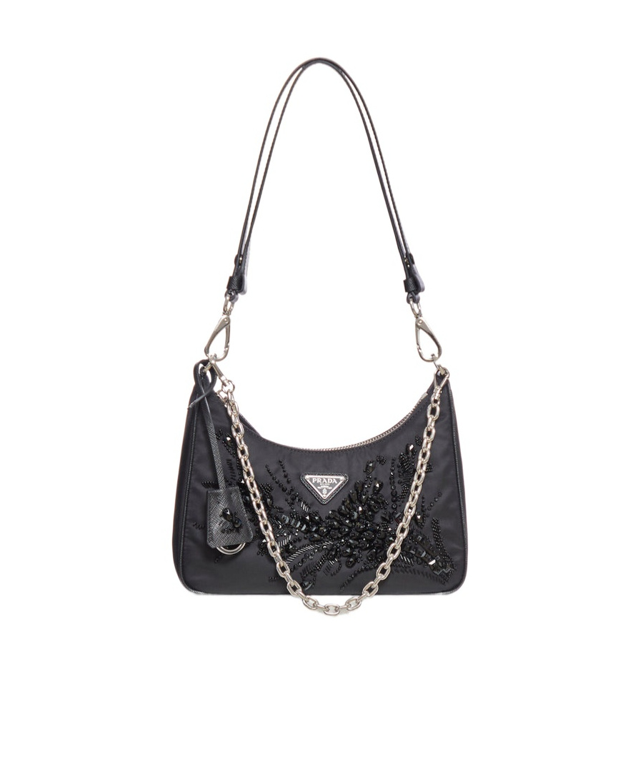 Prada Women's Re-nylon Re-edition Shoulder Bag In Black