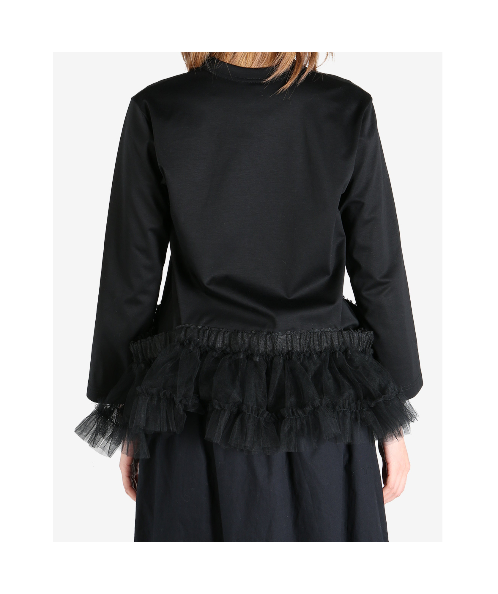 COMME DES GARÇONS WAIST TULLE LONG-SLEEVED T-SHIRT