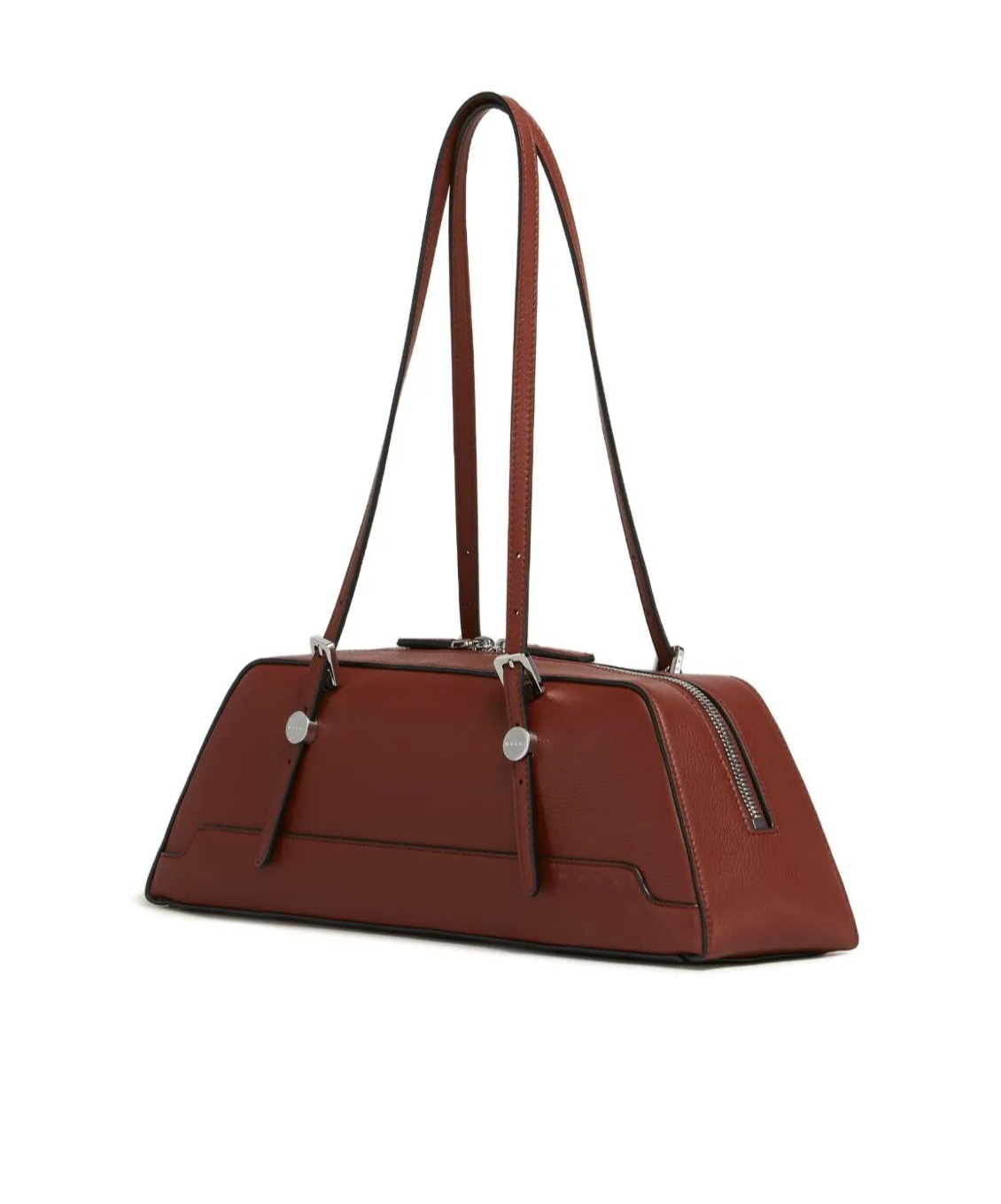Marni Structured Duffle Bag Long Handles In Brown