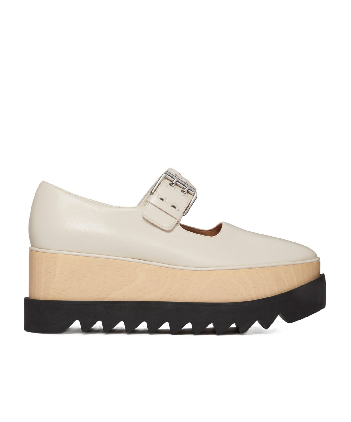 Stella Mccartney Elyse Plateau-schuhe Mit Sternnieten In Nude