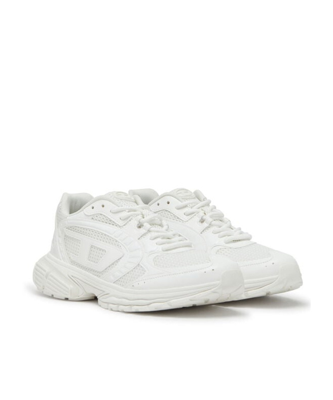 Diesel Woman Sneakers White Size 7.5 Textile Fibers In White