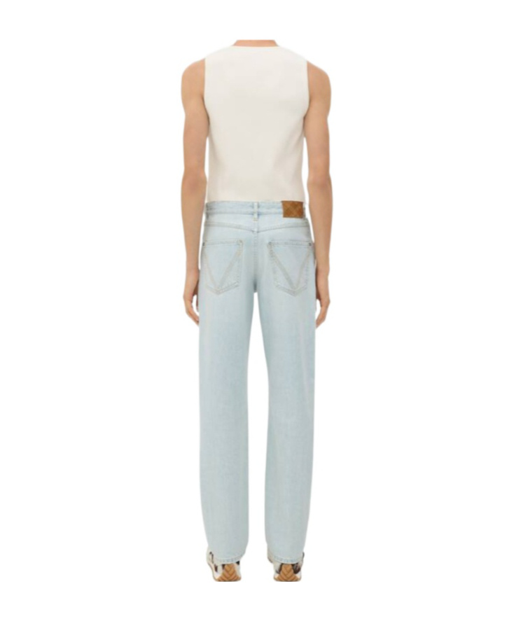 Bottega Veneta Extra Bleached Straight Jeans In White