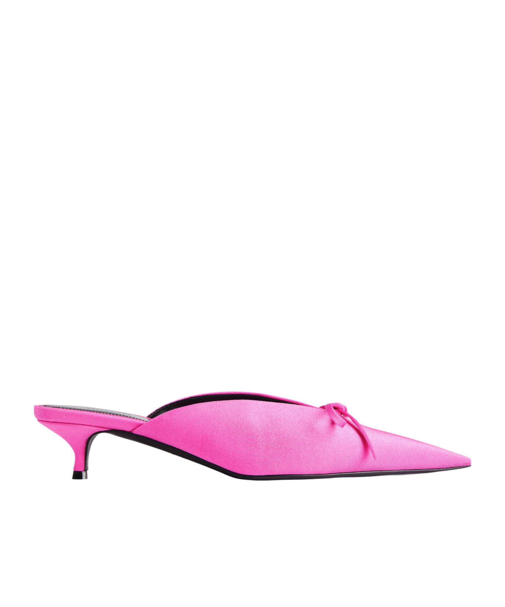 Shop Balenciaga Women's Knife Bow 40mm Mule In Pink