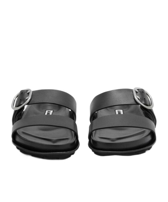Jil Sander Flat Sandals In Black