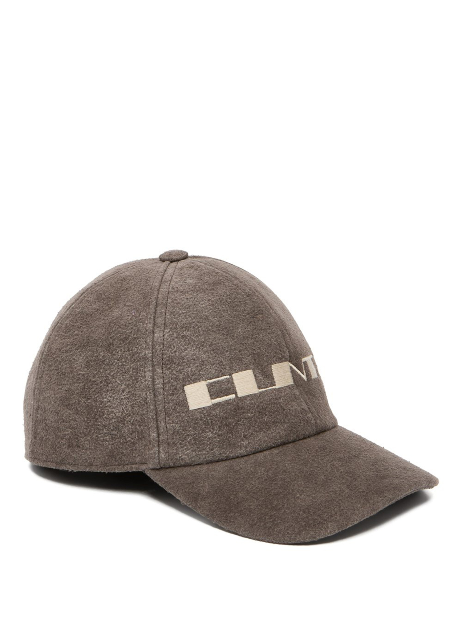 Rick Owens Drkshdw Embroidered Six-panel Baseball Cap With Curved Brim In Brown