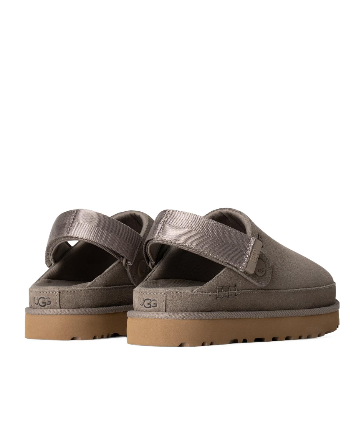 Shop Ugg Leather Slippers In Green