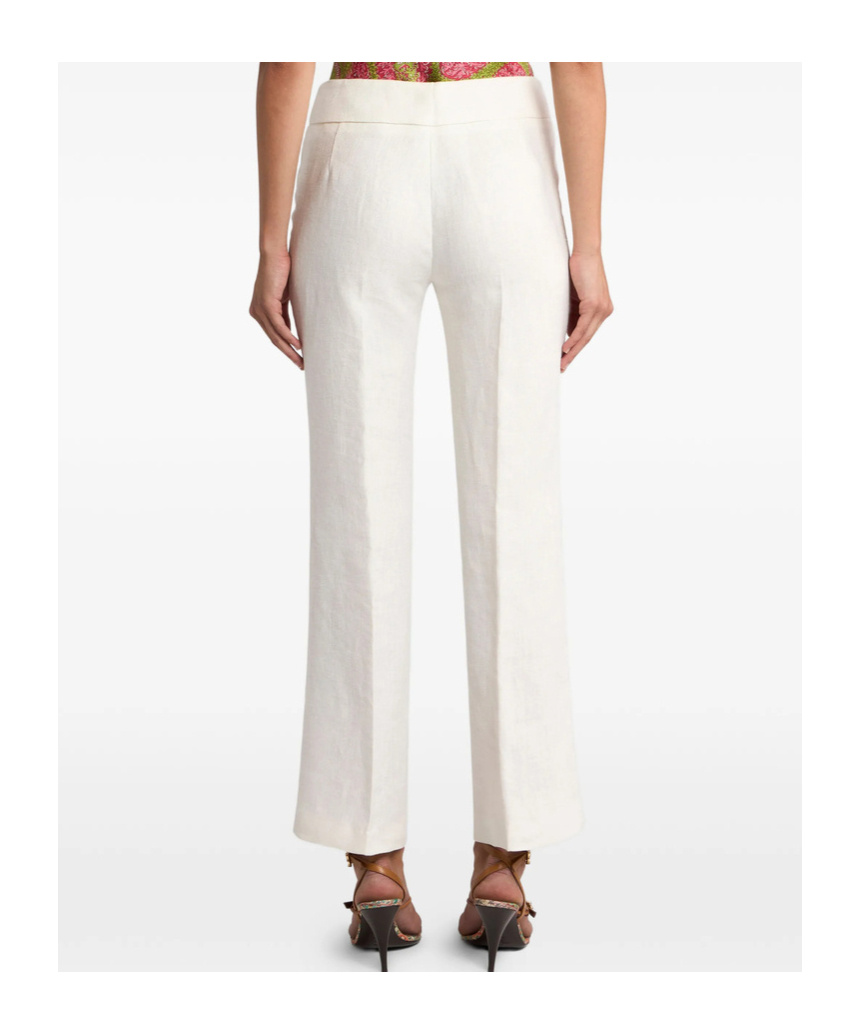 Etro Straight-leg Casual Pants In White