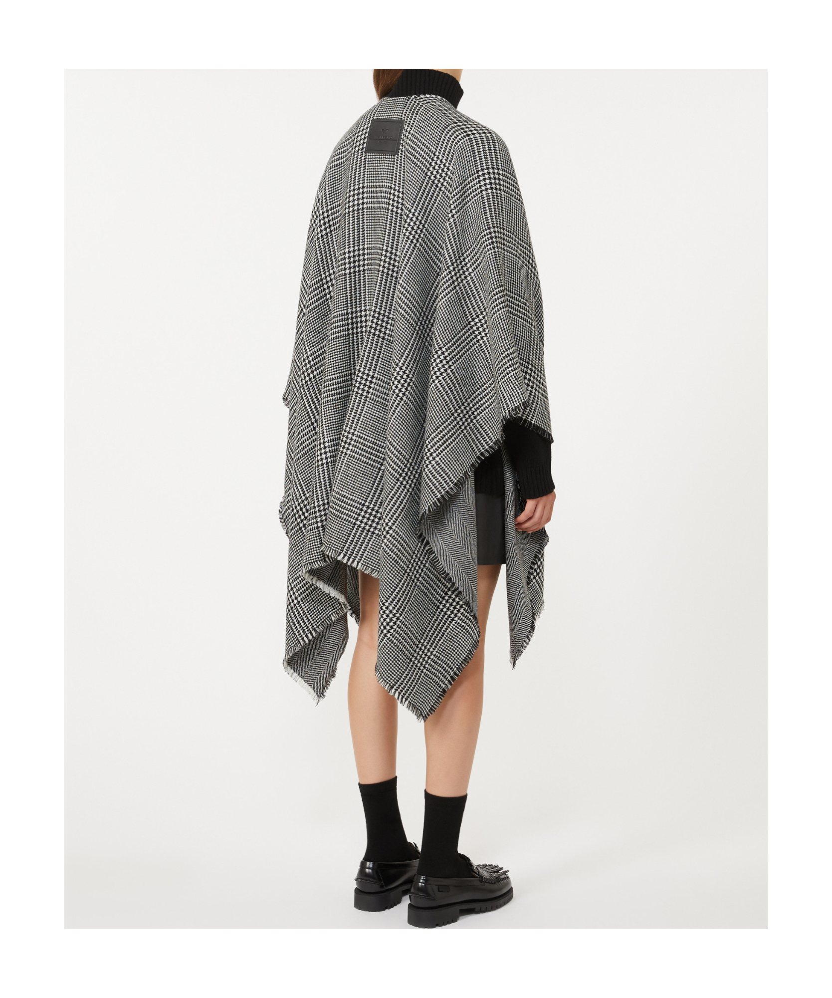 Weekend Max Mara Double-face Wool Cape In Black