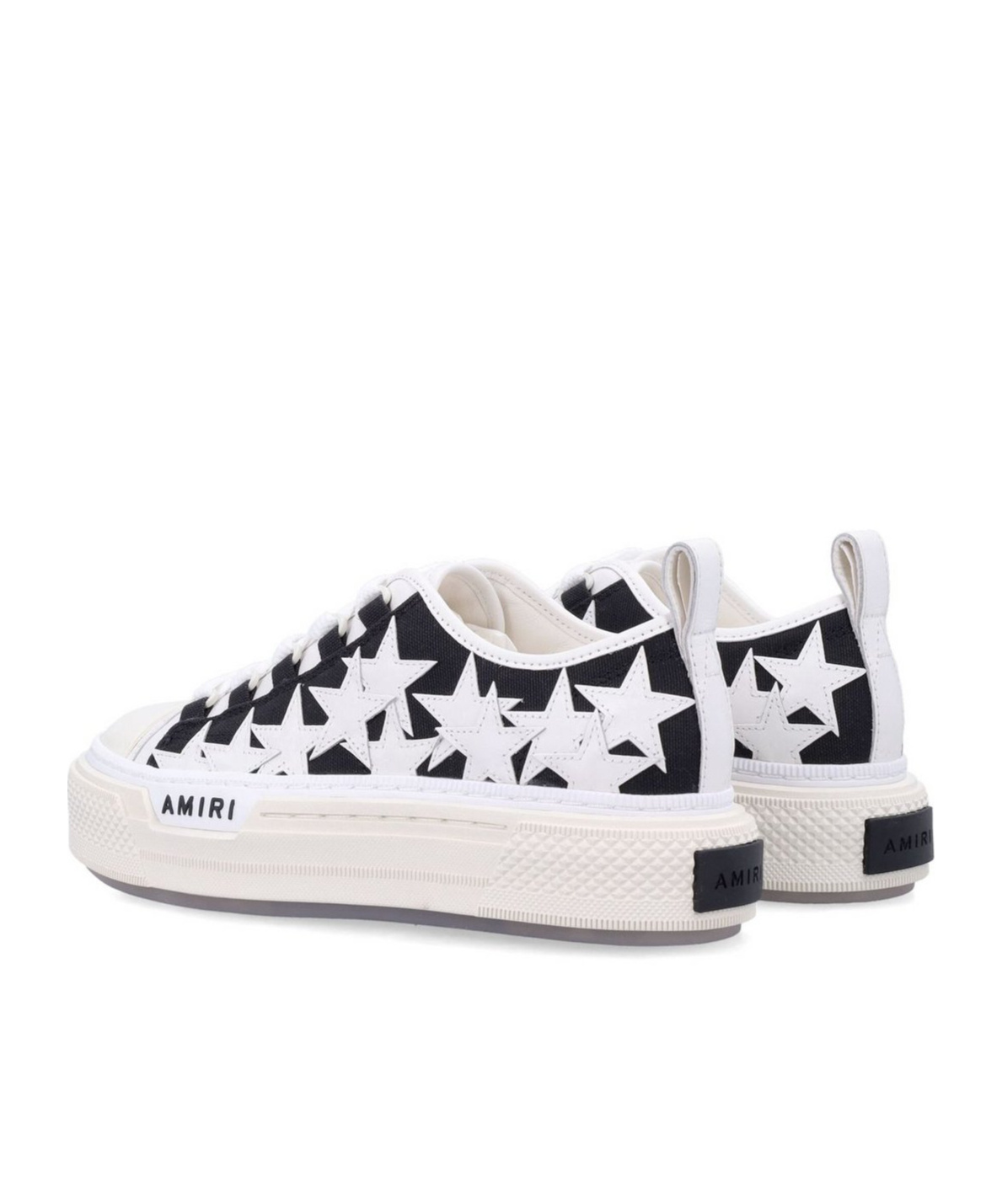 Amiri Star Pattern Rubber Sole Sneakers In White