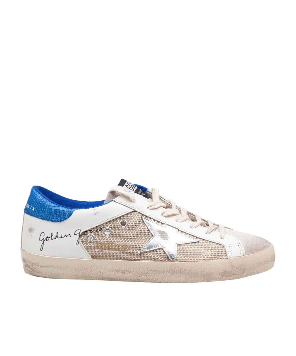 Golden Goose Suede And Fabric Sneakers In Nude