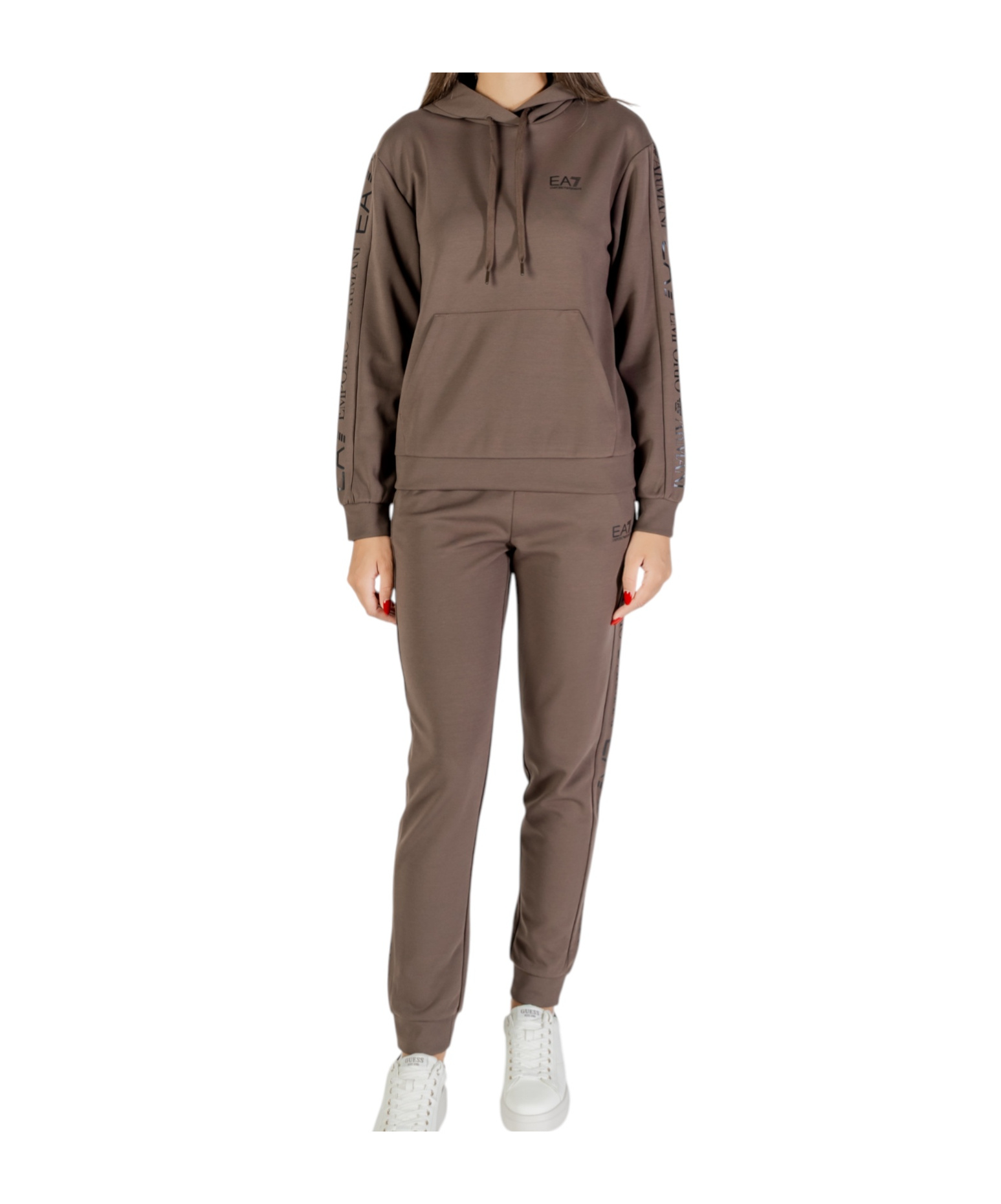 Ea7 Long-sleeved Sportswear Suit In Blue