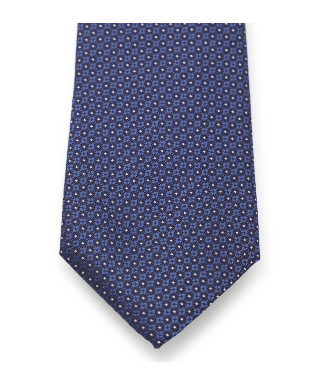 Canali Geometric-pattern Tie In Blue