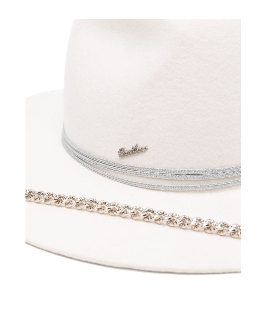 Borsalino Alessandria Fedora Hat In White