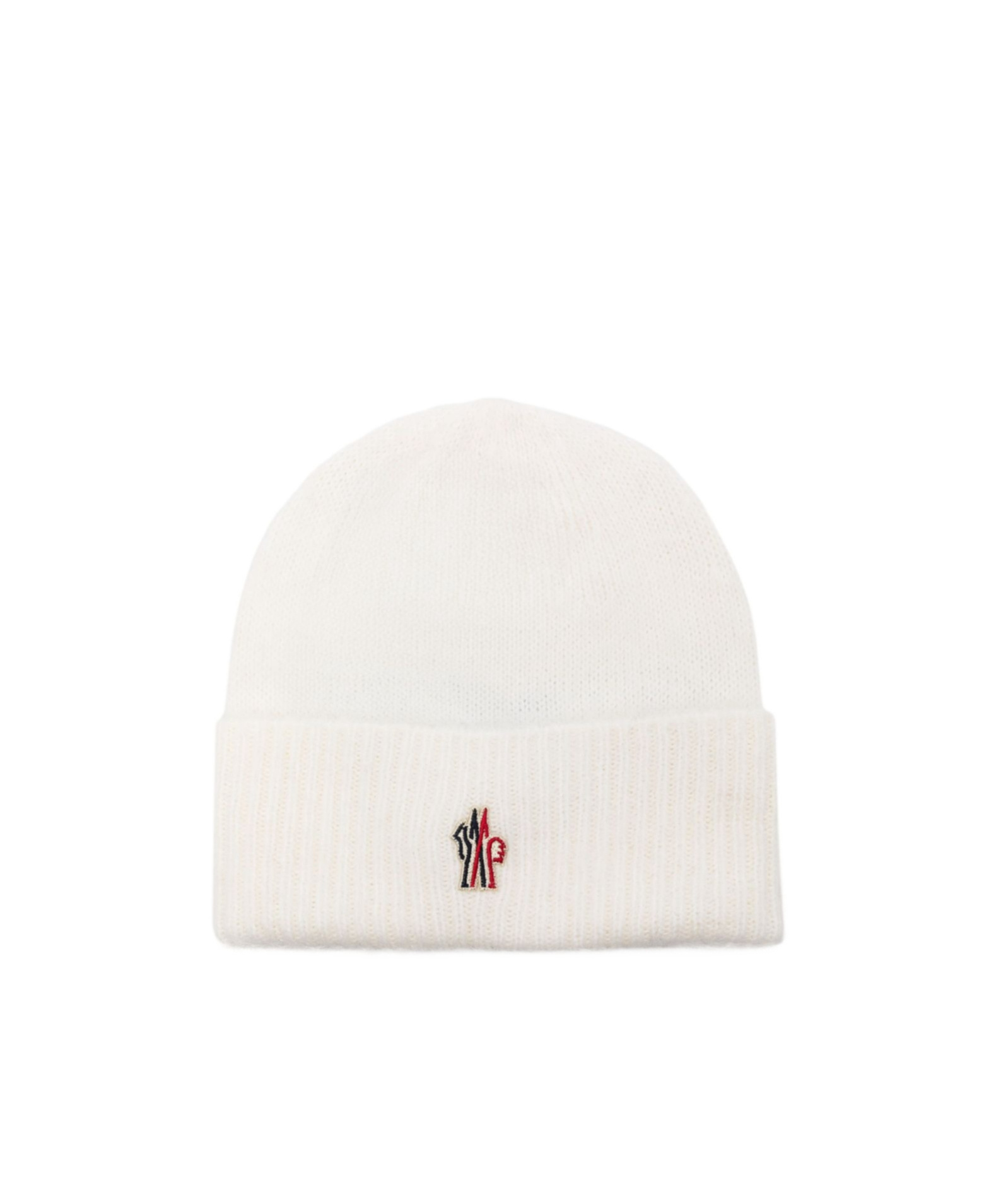 Moncler Grenoble Logo-patch Knitted Beanie In White