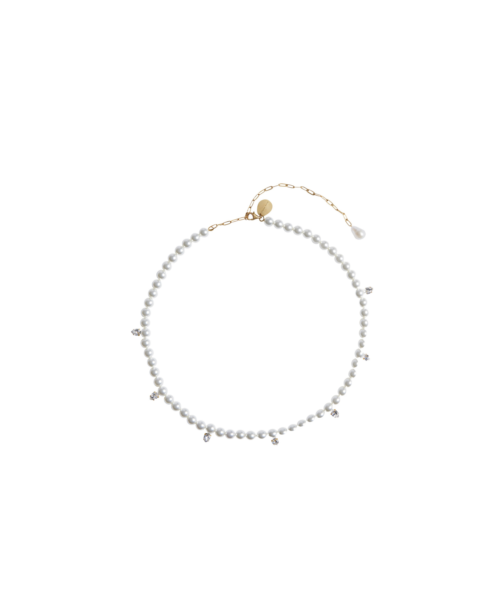 Simone Rocha Beaded Necklace In White