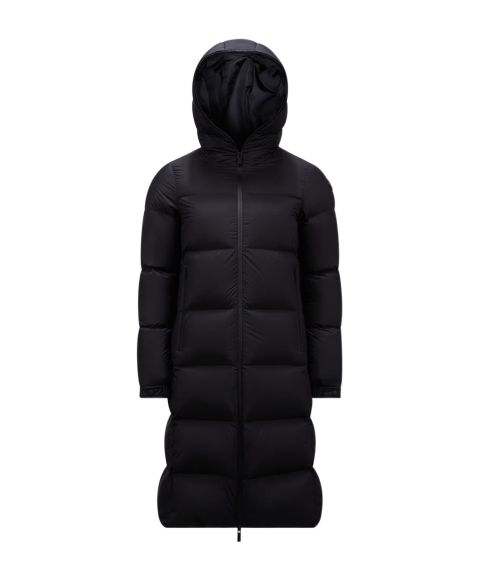 Shop Moncler Arredoun Long Down Jacket In Black
