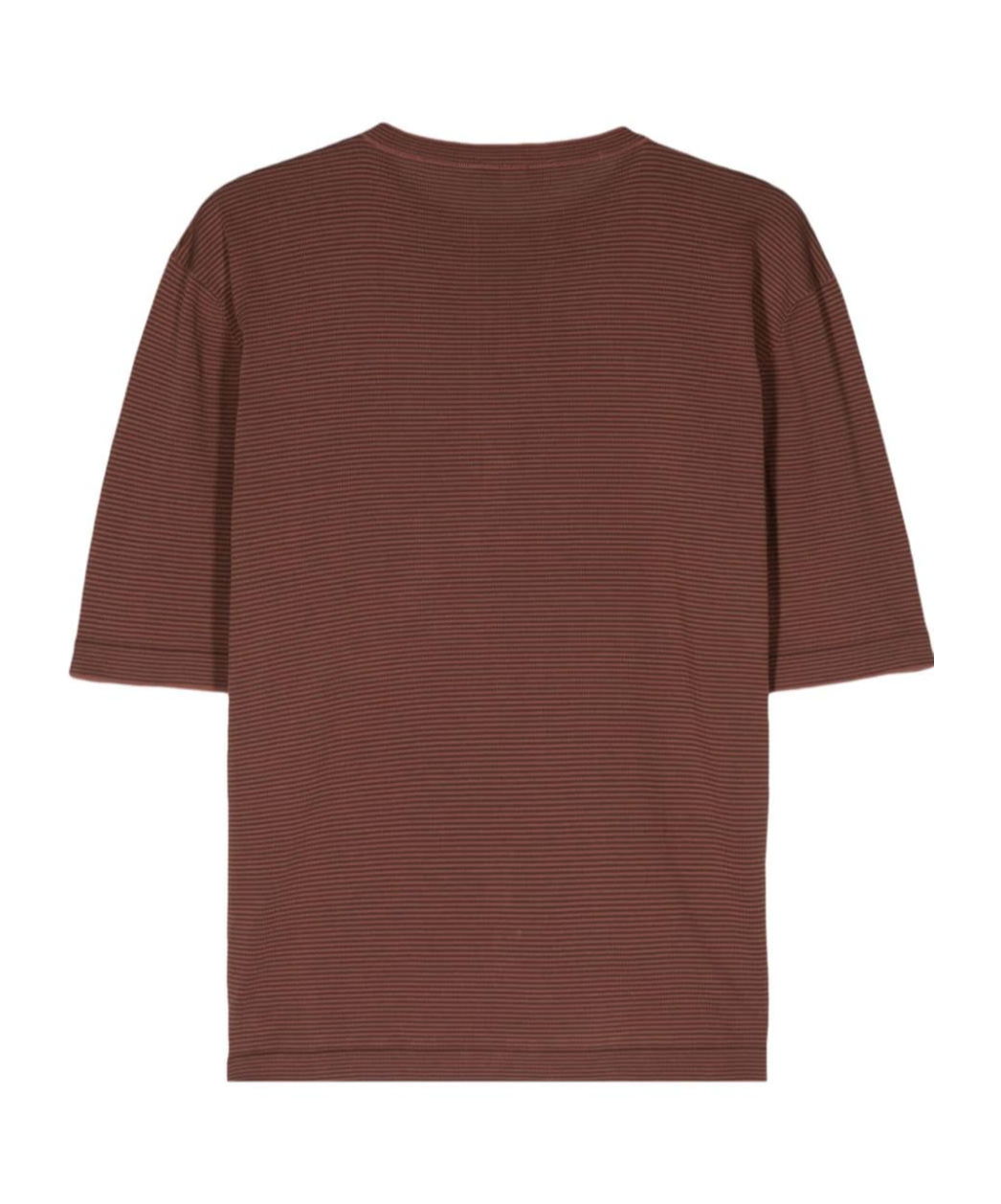 Lardini Striped Knitted T-shirt In Red