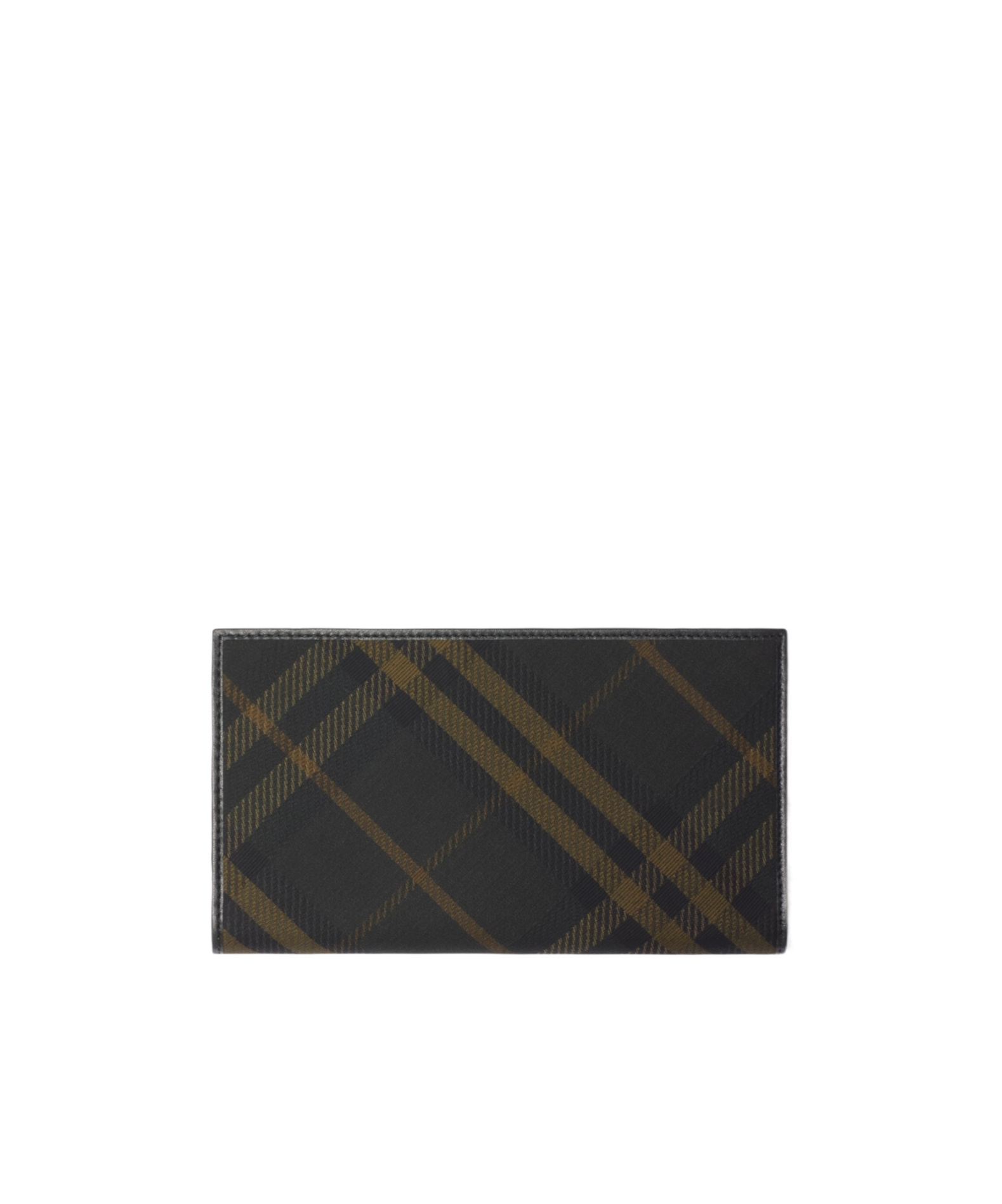 Burberry Multicolor Printed E-canvas Wallet In Black