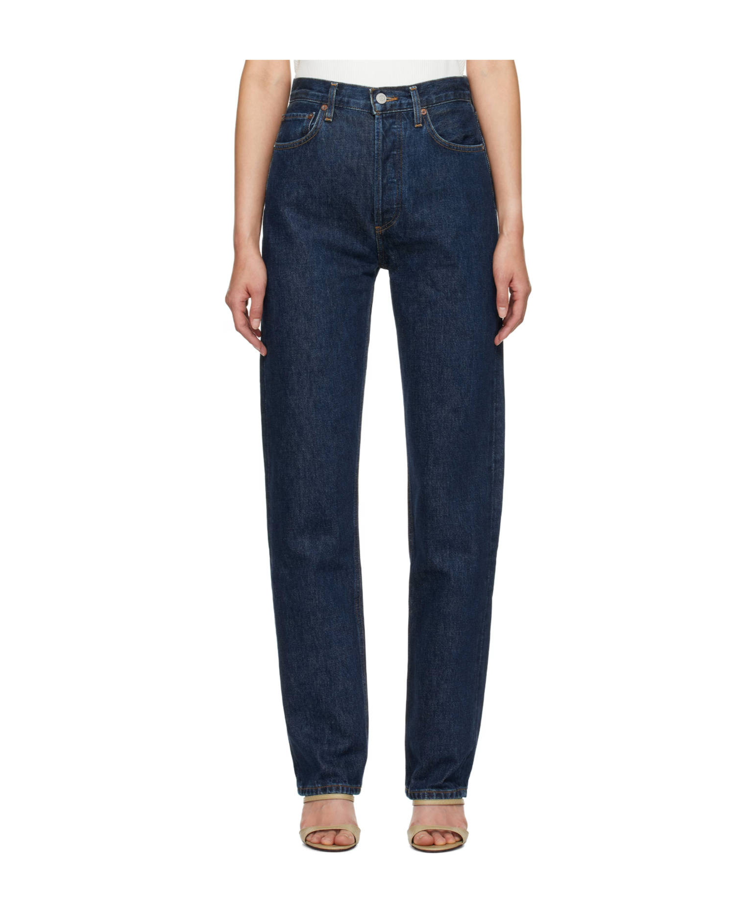 Agolde High Waist Denim Trousers
