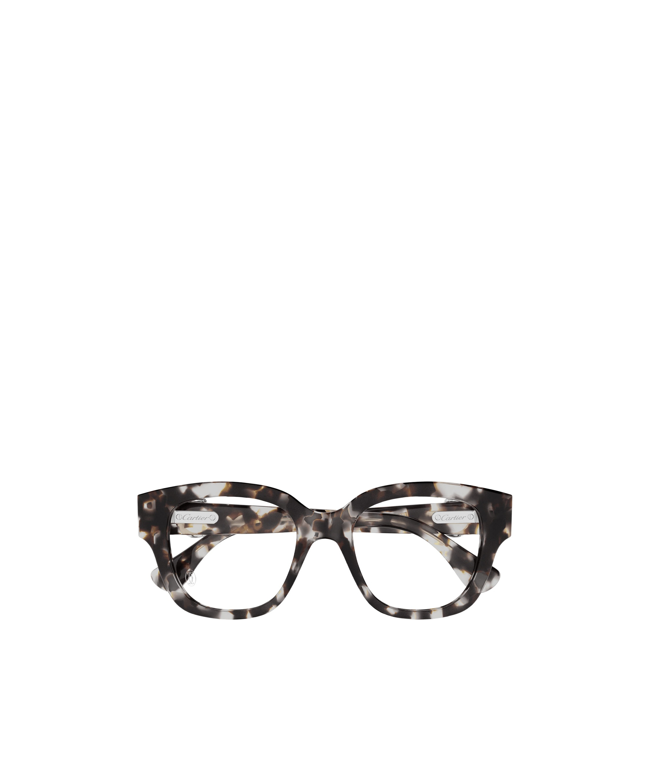 Cartier Rectangle Frame Glasses In Black