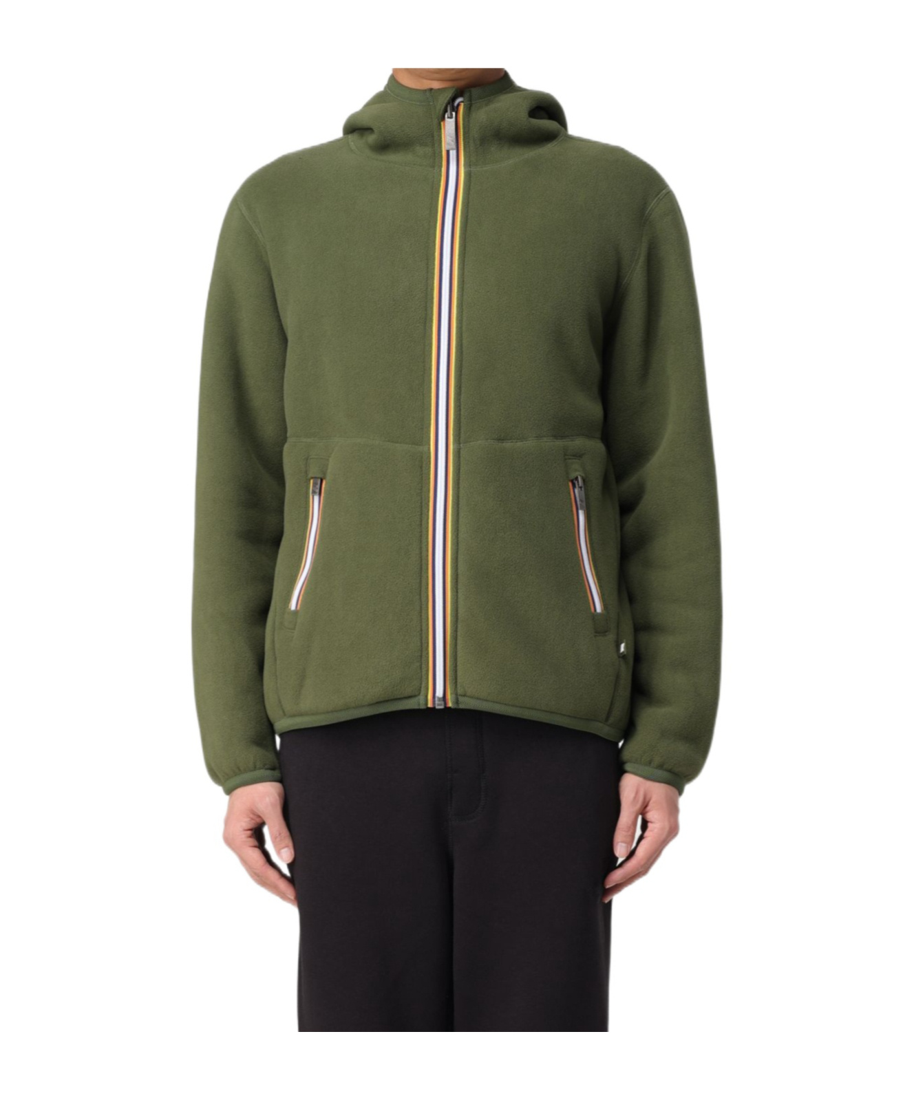 K-way Long-sleeved Casual Jacket In Green