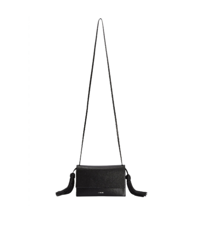 Jil Sander Tasseled Leather Shoulder Bag