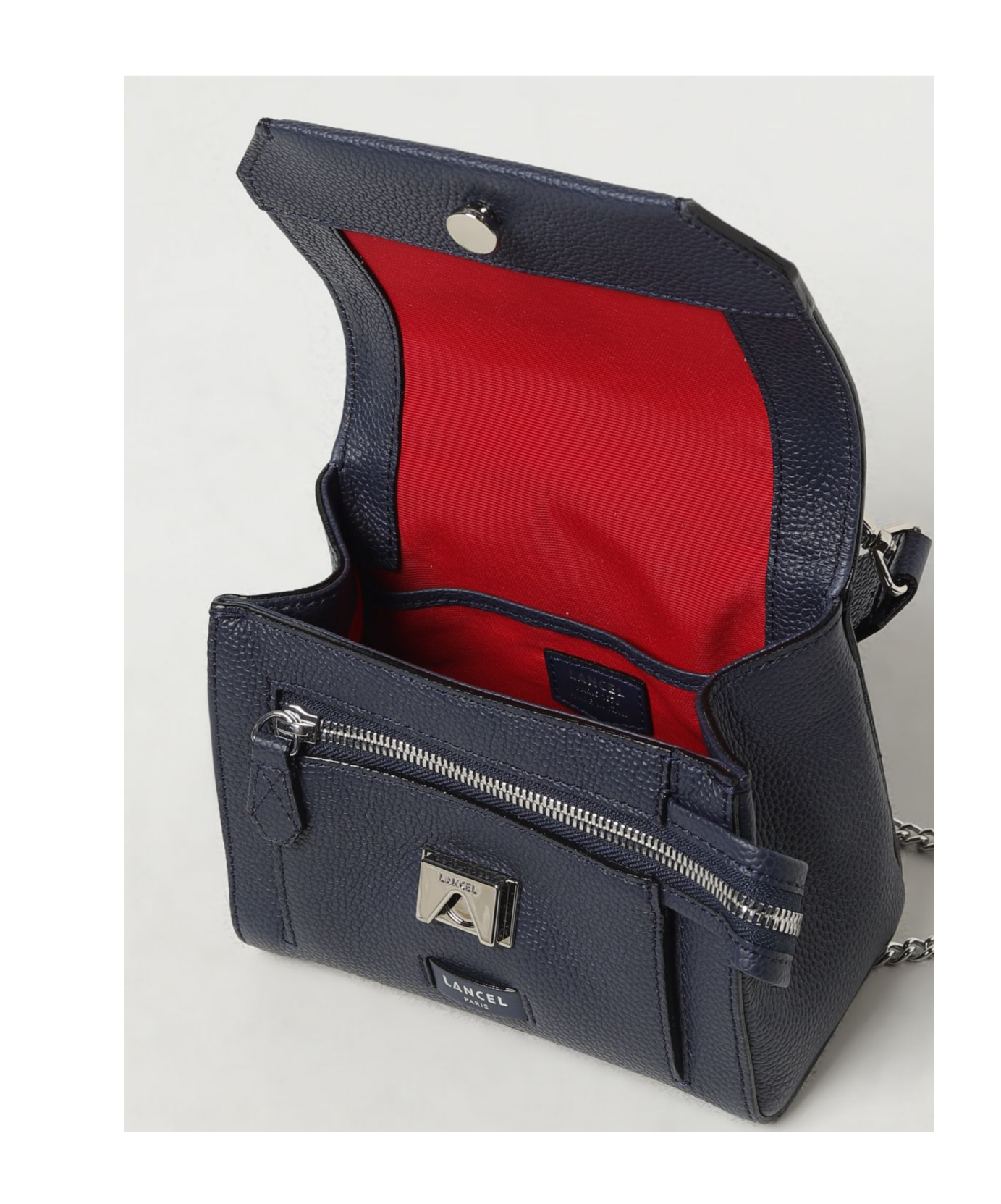 Lancel Flip Shoulder Bag In Black