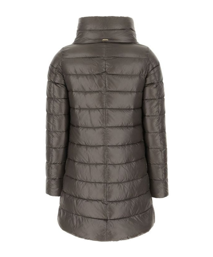 Herno Long-sleeved Down Jacket In Black