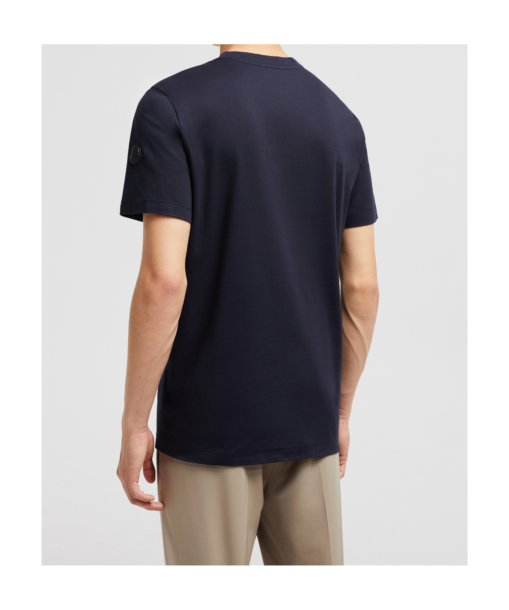 Moncler Patch Logo T-shirt In Blue