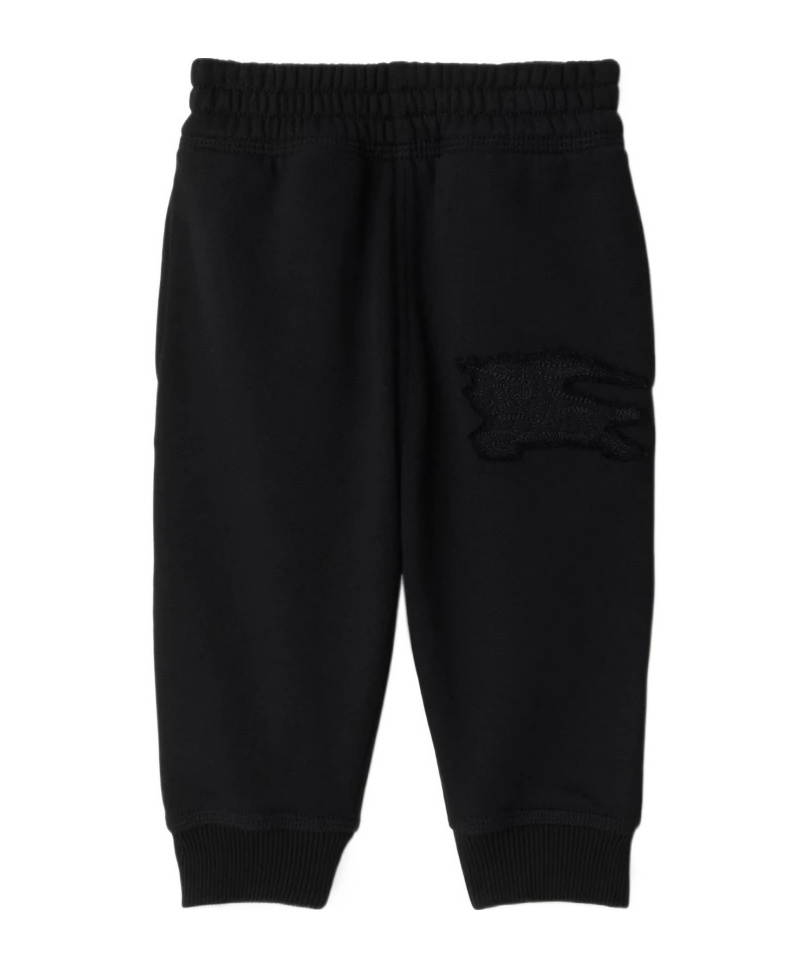 Burberry Ekd-embroidered Track Pants In Black