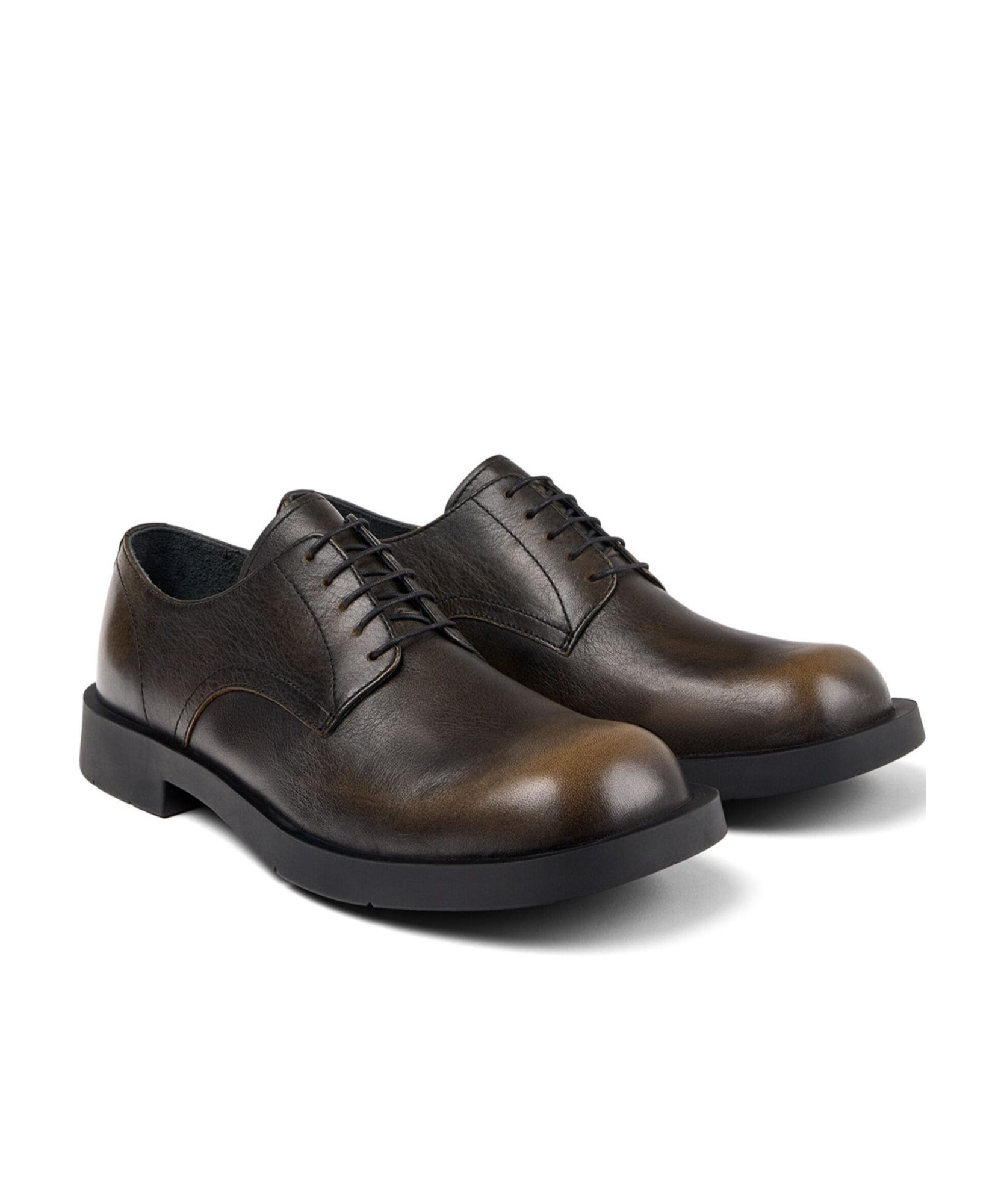 Camperlab Square-toed Derby Shoes In Black