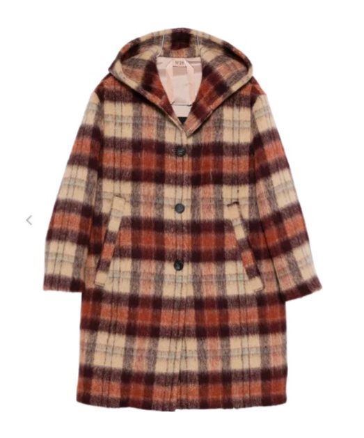 N°21 Plaid Hooded Jacket In Multi