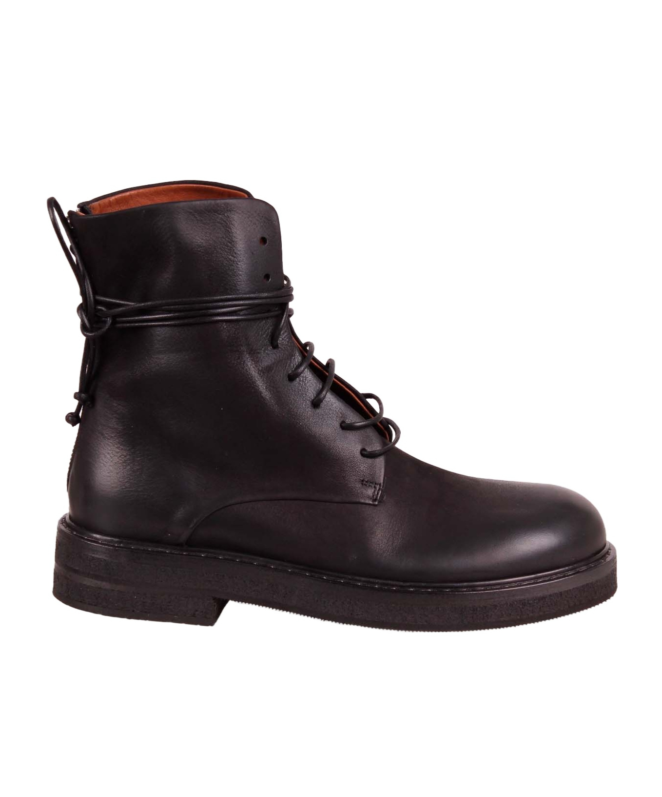 Marsèll Lace-up Ankle Boots In Burgundy