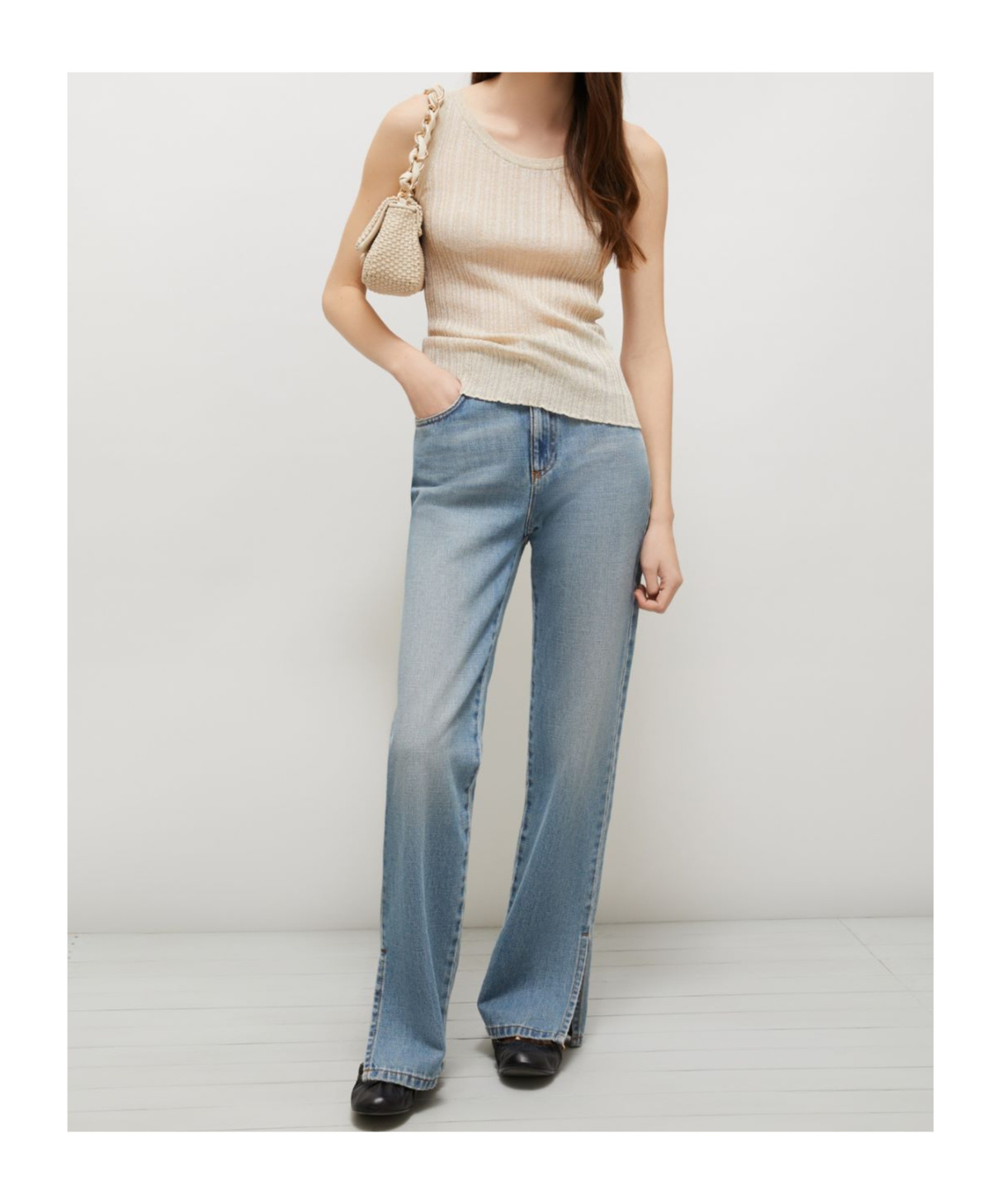 Marella Lurex-embellished Vest Top In Neutral