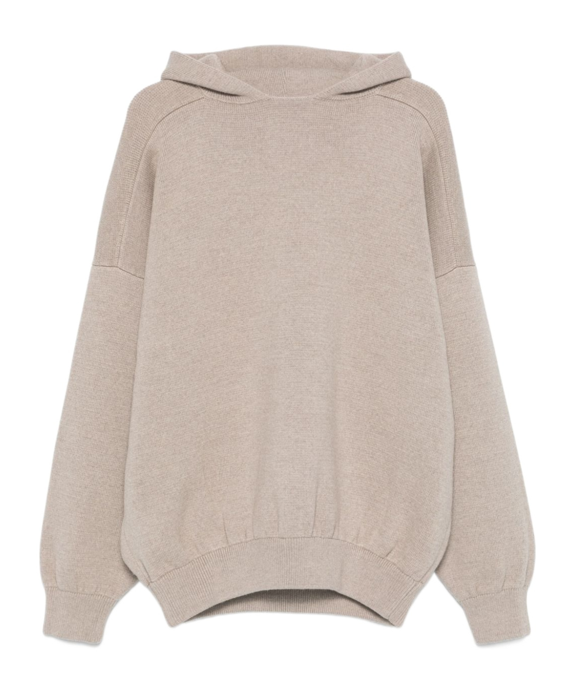 Fear Of God Virgin Wool Hooded Knit Sweater In Neutral