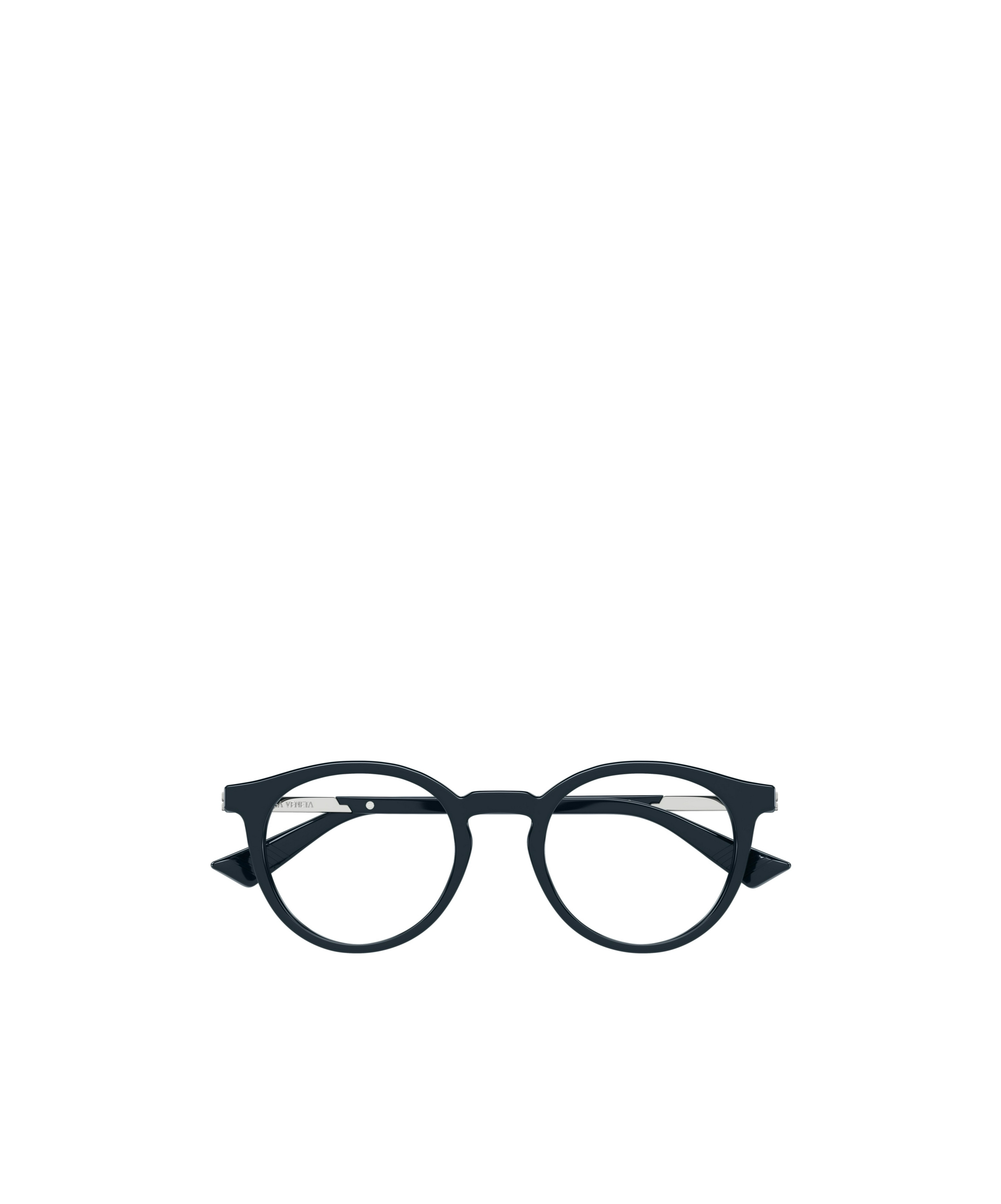 Bottega Veneta Eyewear Round Frame Glasses In Black