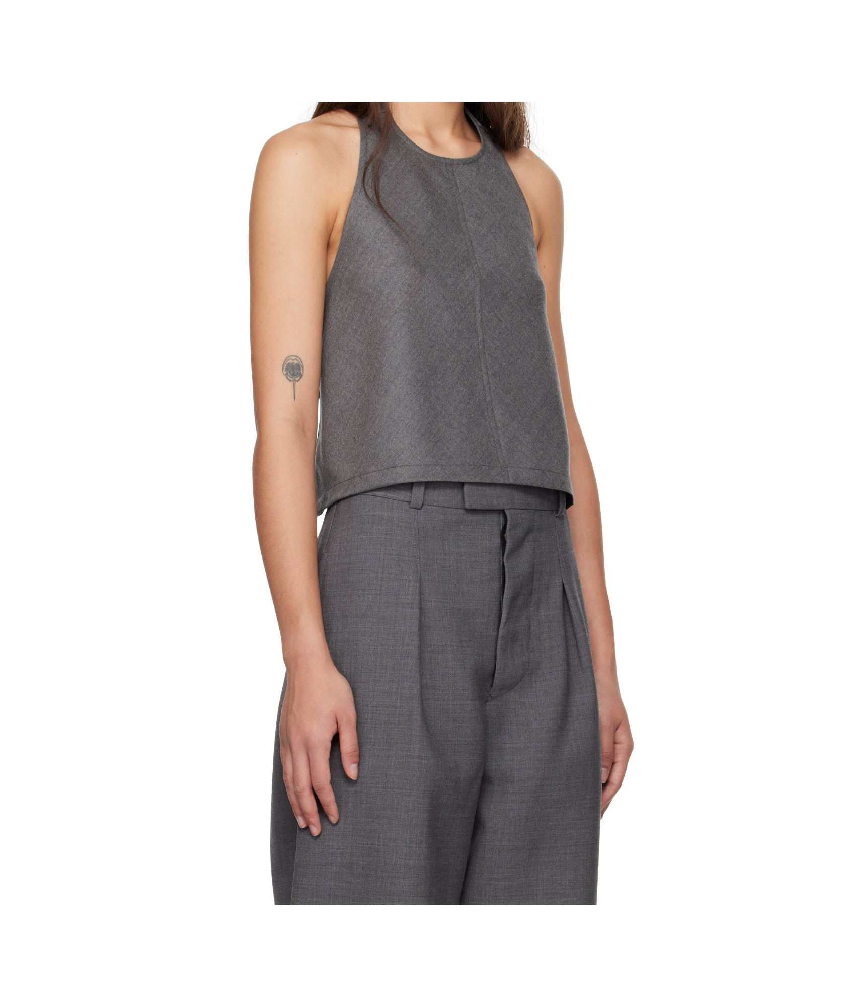 WARDROBE.NYC BACKLESS HALTERNECK TOP