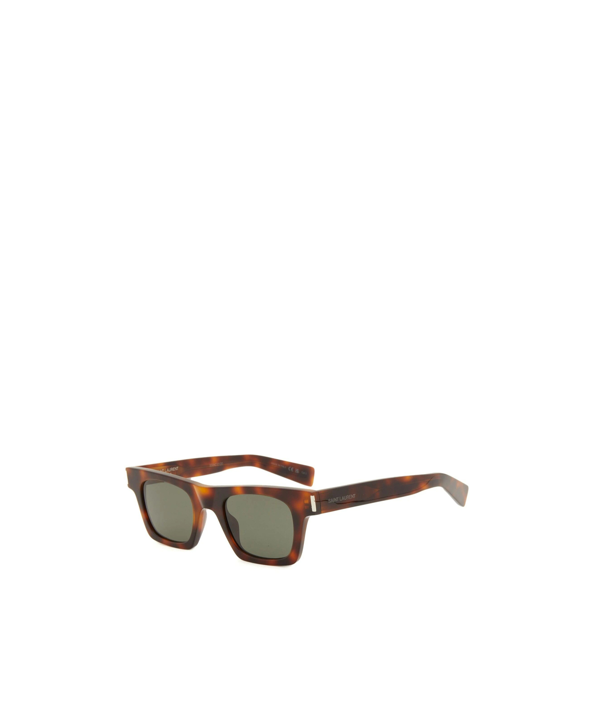 Saint Laurent Logo Sunglasses In Gray