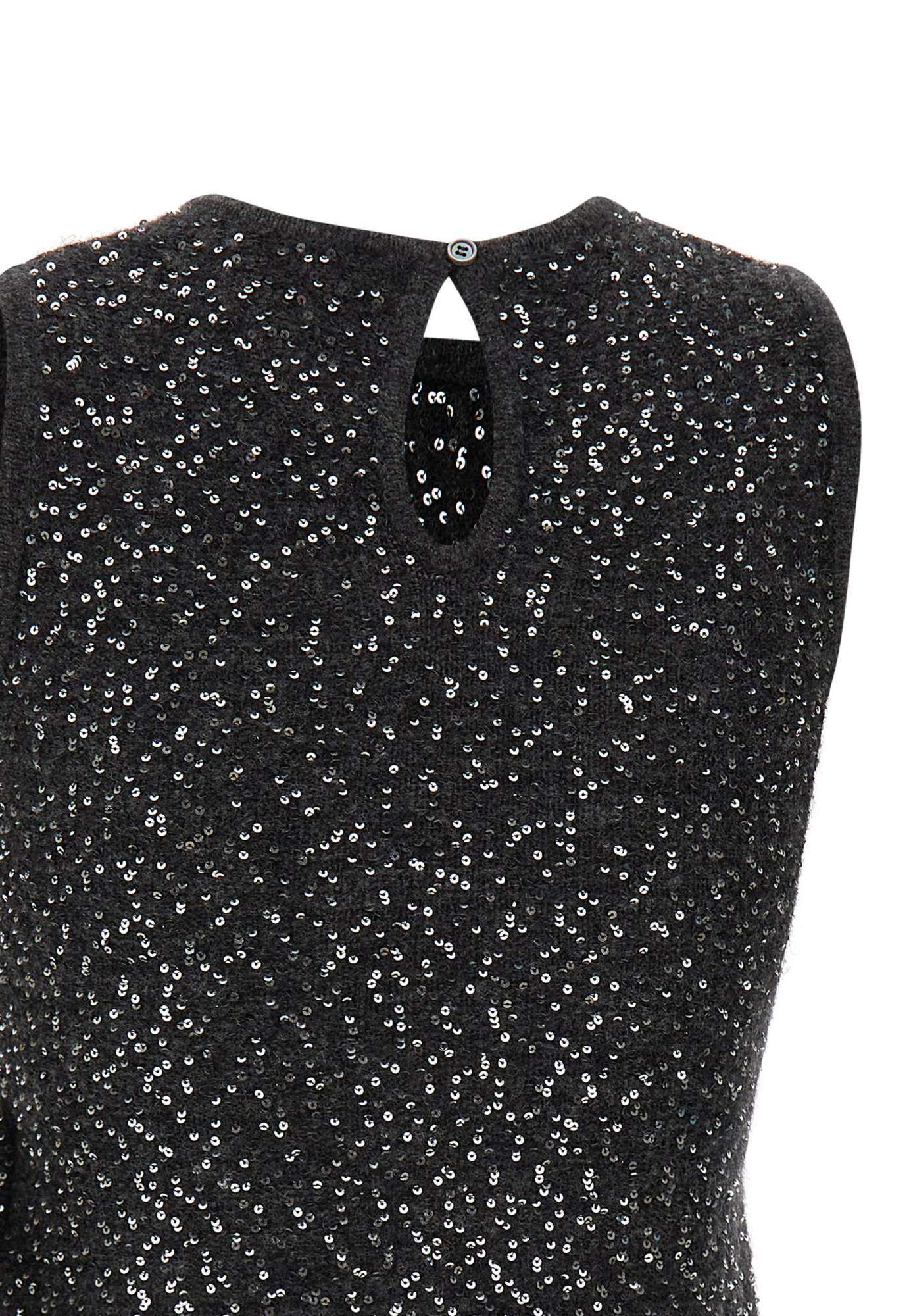 Marella Crew Neck Vest In Black