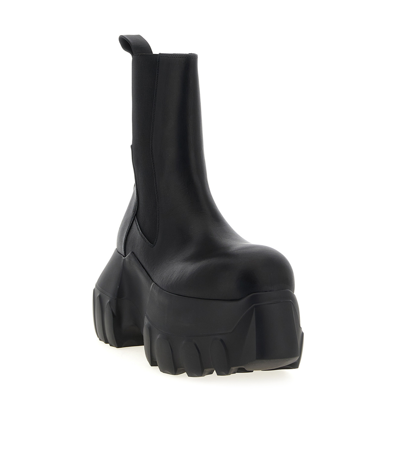 Rick Owens Beatle Mega Tractor Platform Boots In Black