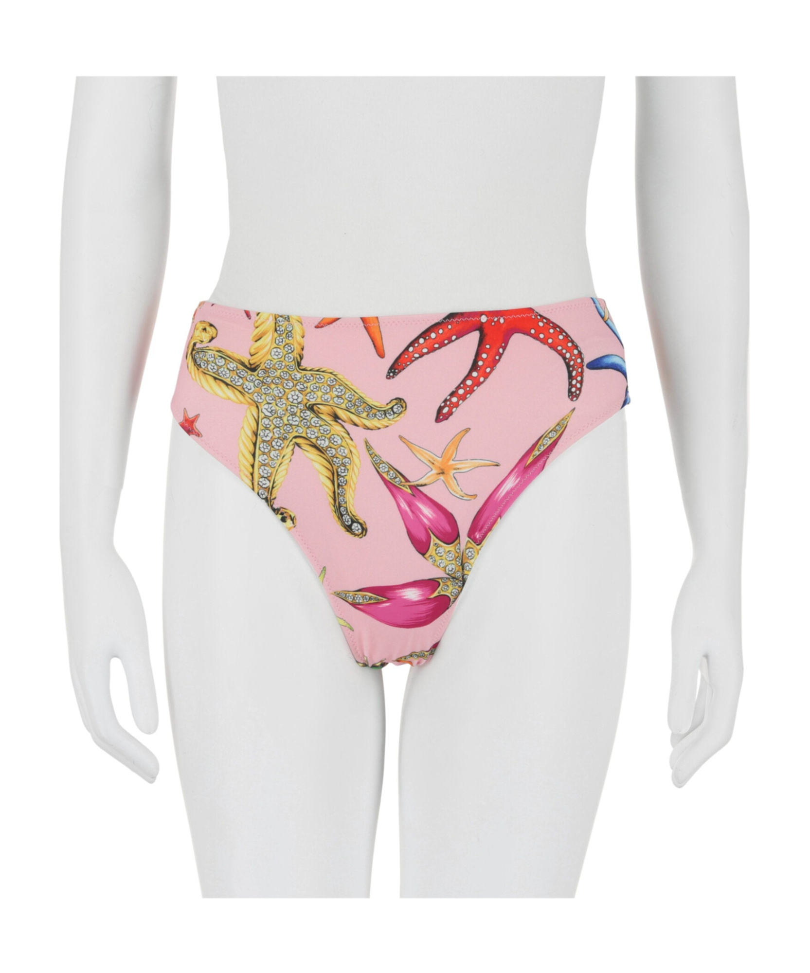 Versace Logo Bikini Bottoms In Multi