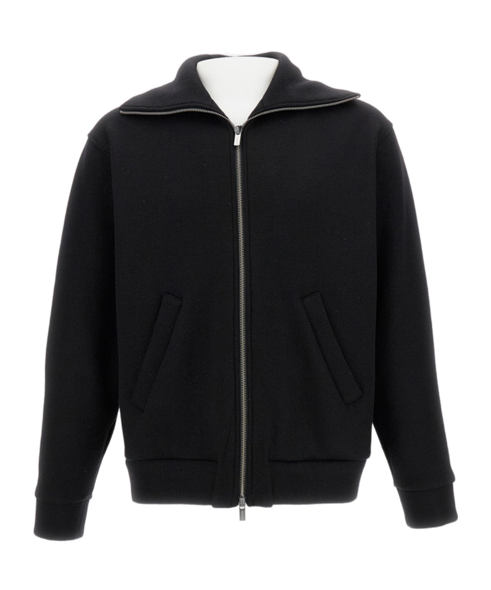 Barena Venezia High-neck Zip-front Cardigan In Black