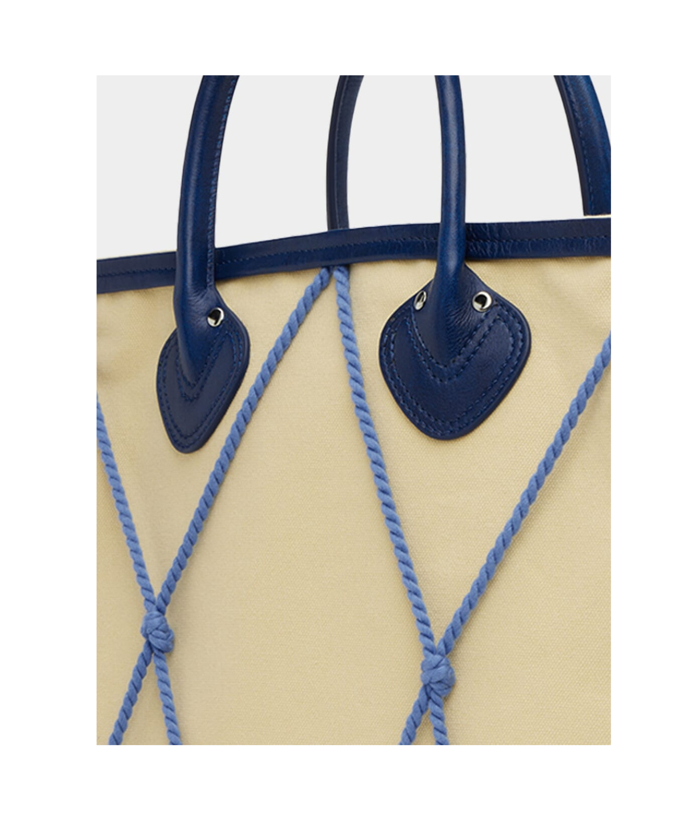 Bode Double-handle Handbag In Nude