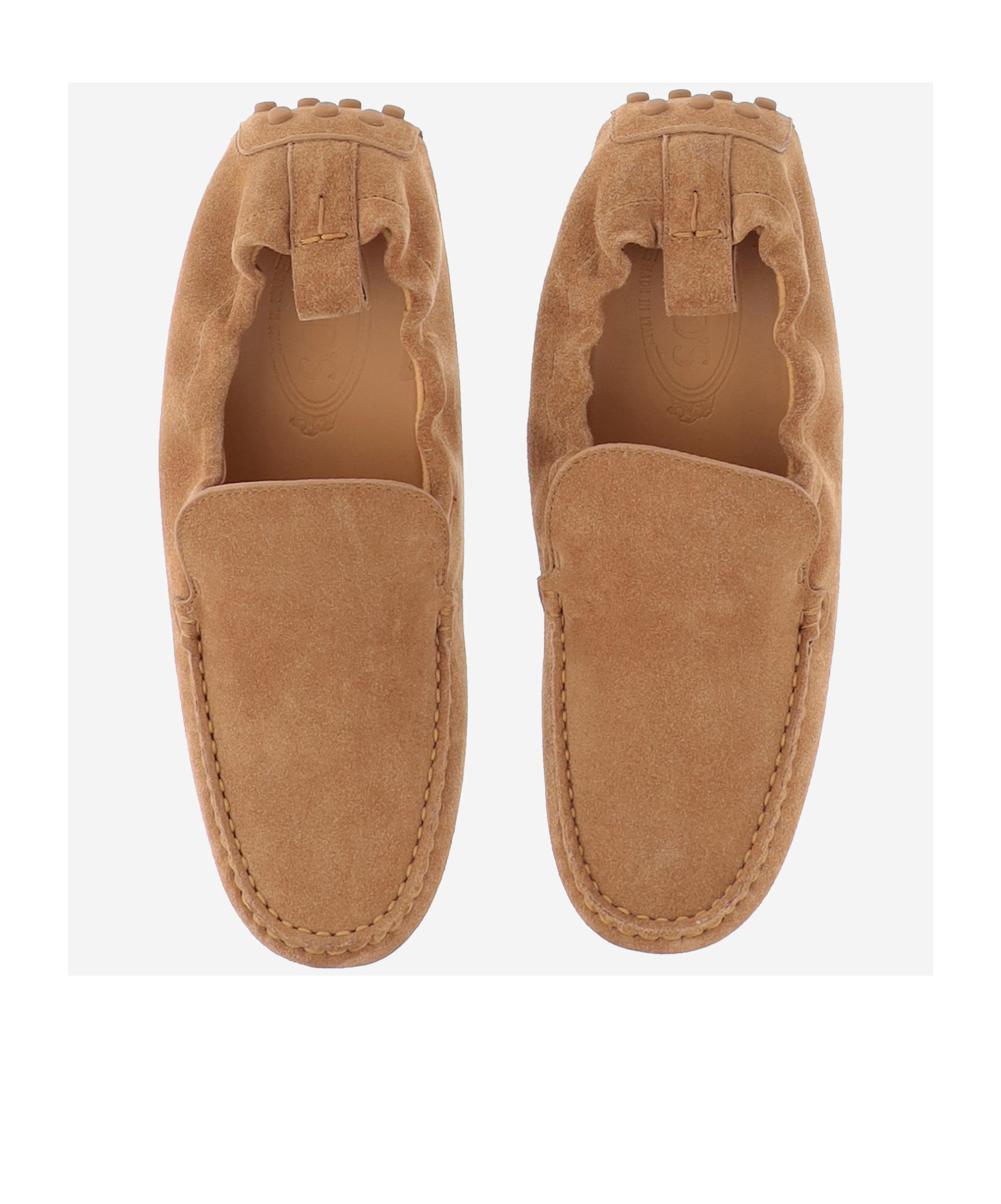 Tod's Suede Gommino Loafers In Brown